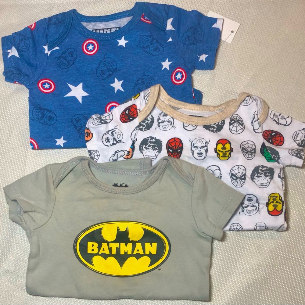 3/$8 Superhero Onesie Bundle
